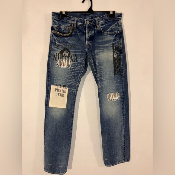 Hysteric Glamour Other - Hysteric Glamour x Nirvana Selvedge Denim Jeans